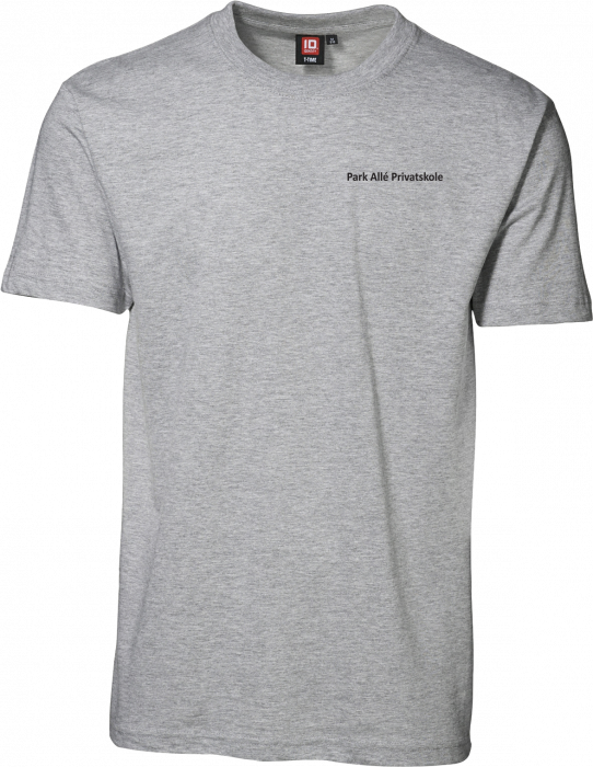 ID - Pap Bomulds T-Time T-Shirt Herre - Grå Melange